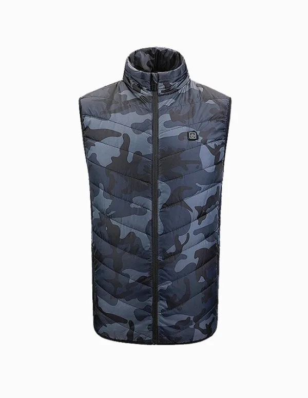Gilet Chauffant Enfant - Batterie 12000mAh Incluse - 5 Zones Chauffantes (Ventre, Dos, Cou) - Pour Ski, École, Sport D'Hiver