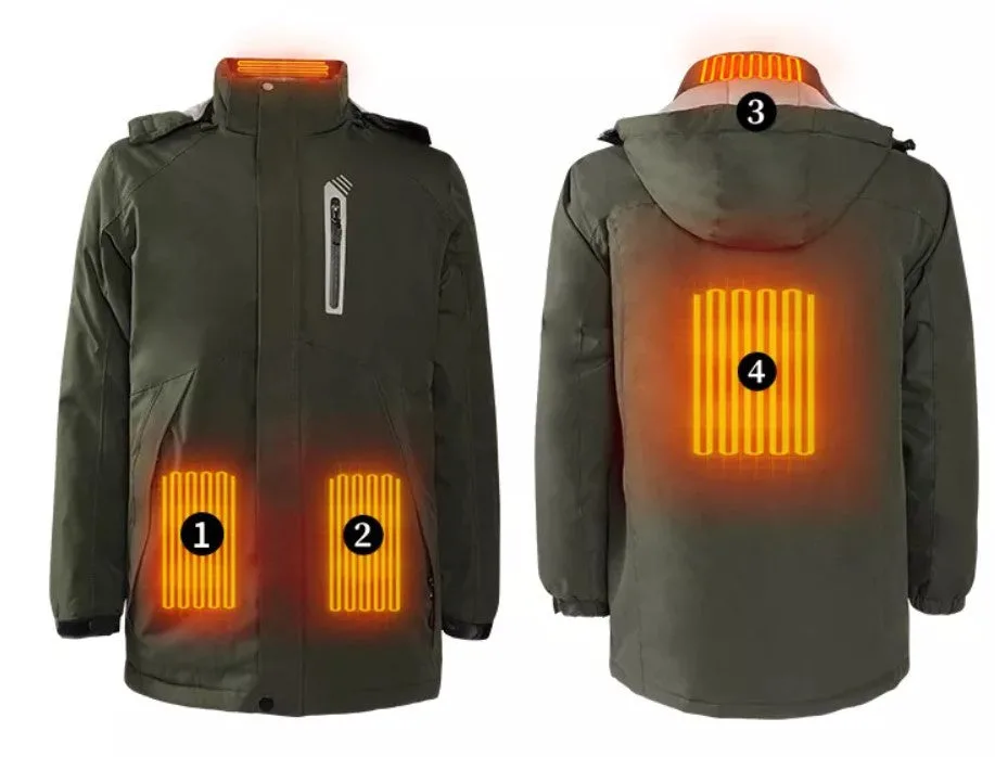 Gilet Chauffant électrique USB Pour Homme Et Femme - 21 Zones De Chaleur, 4 Températures, Lavable - Idéal Moto, Ski, Pêche
